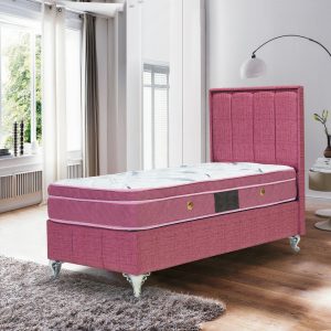 Solid Lila Set Yatak - Baza